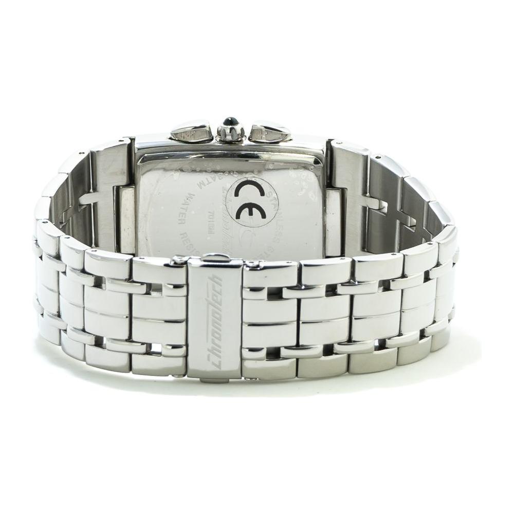 Chronotech Silver Steel Watch Chronotech Light Gray