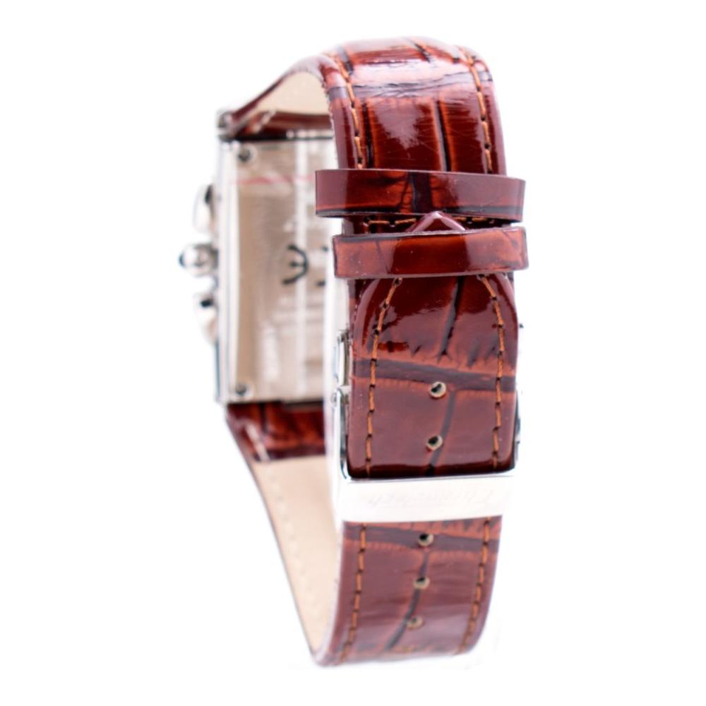 Chronotech Brown Leather Watch Chronotech Dim Gray