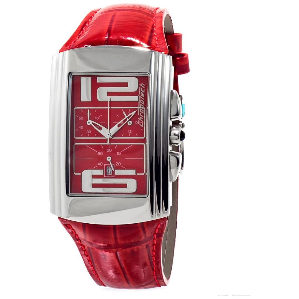 Chronotech Red Leather Watch Chronotech Sienna