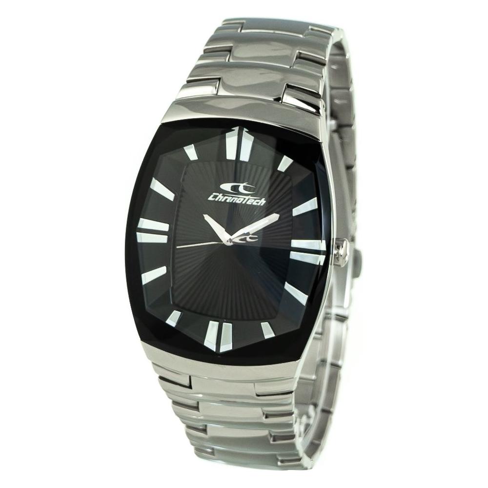 Chronotech Silver Stainless Steel Watch Chronotech Dark Slate Gray