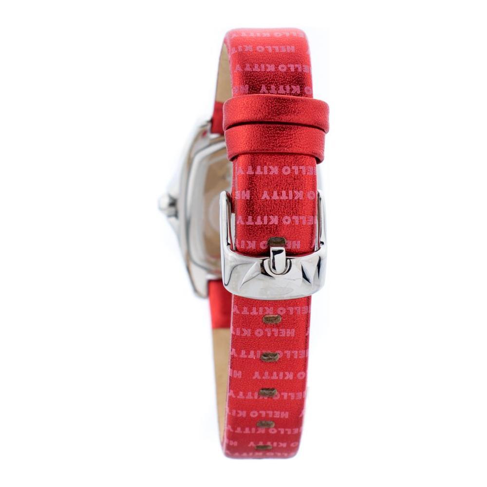 Chronotech Red Leather Watch