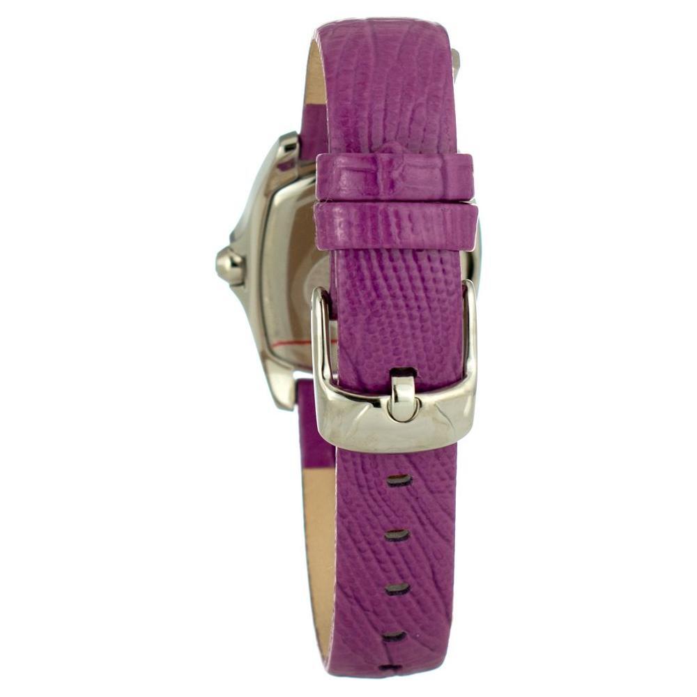 Chronotech Purple Leather Watch