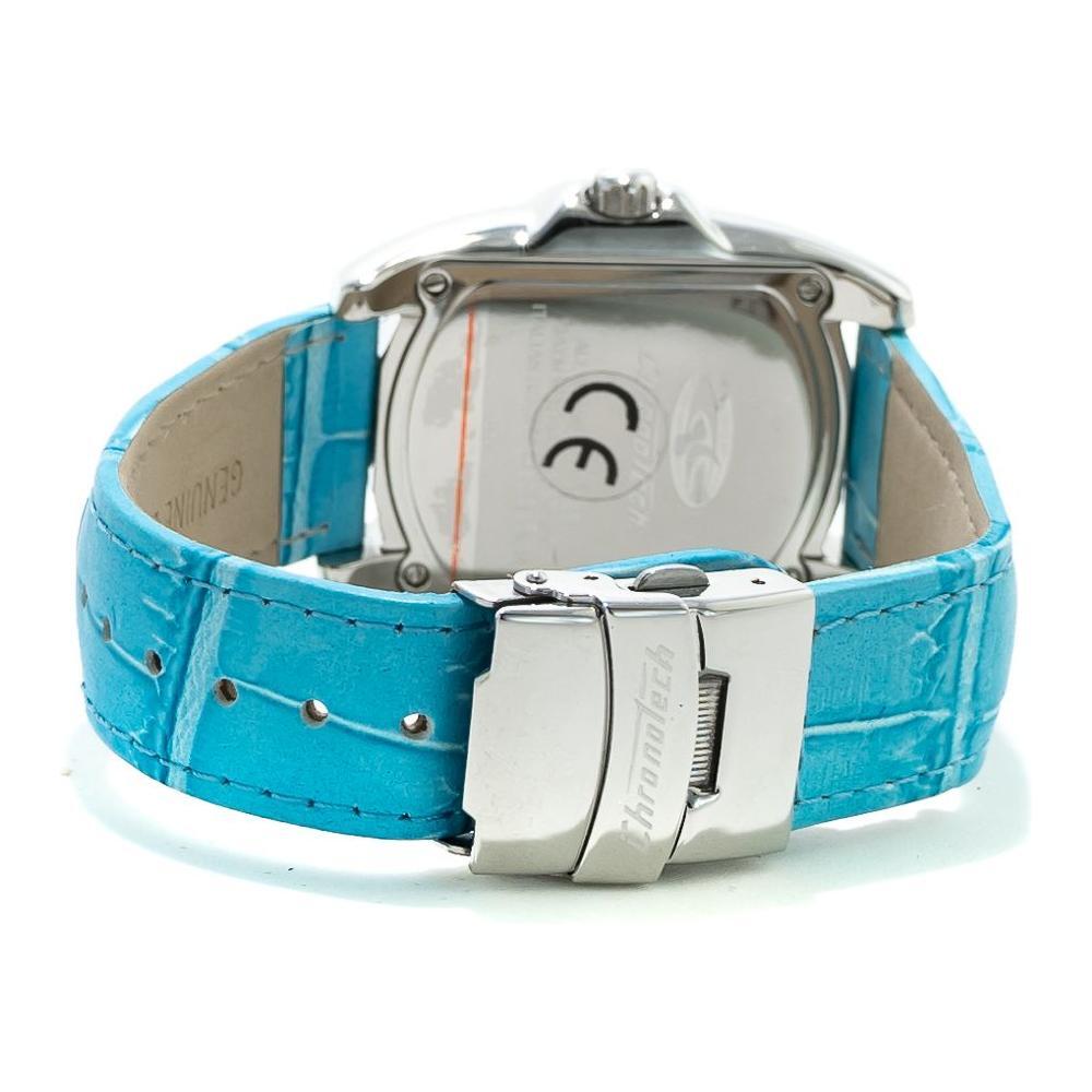 Chronotech Blue Leather Watch