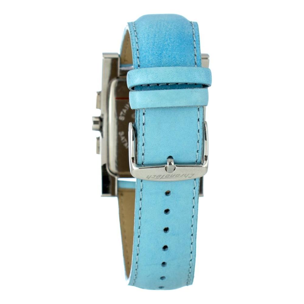 Chronotech Blue Leather Watch Chronotech Sky Blue