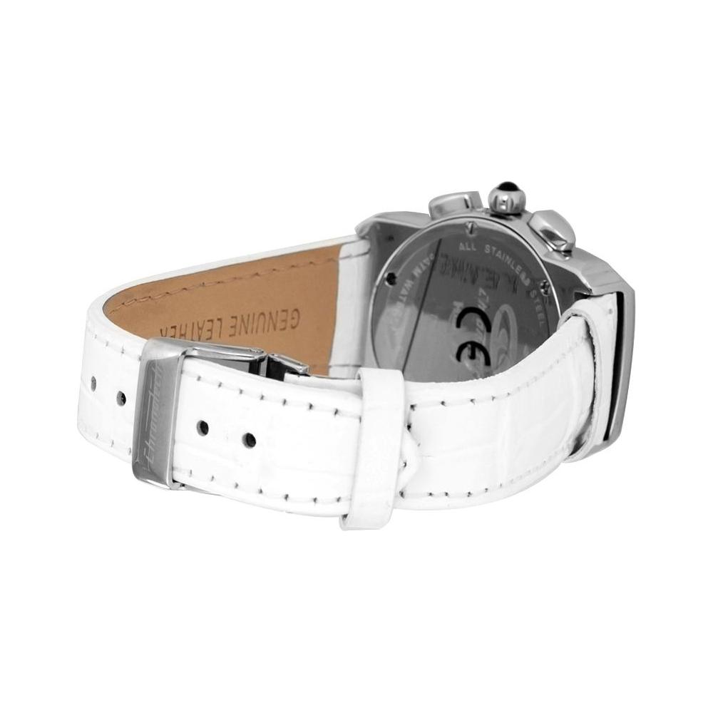 Chronotech White Leather Watch Chronotech Light Gray