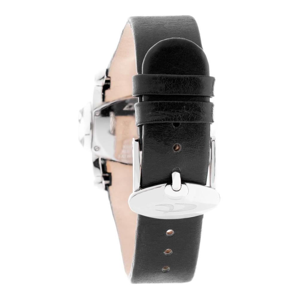 Chronotech Black Leather Watch