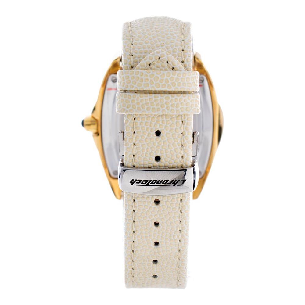 Chronotech Beige Leather Watch