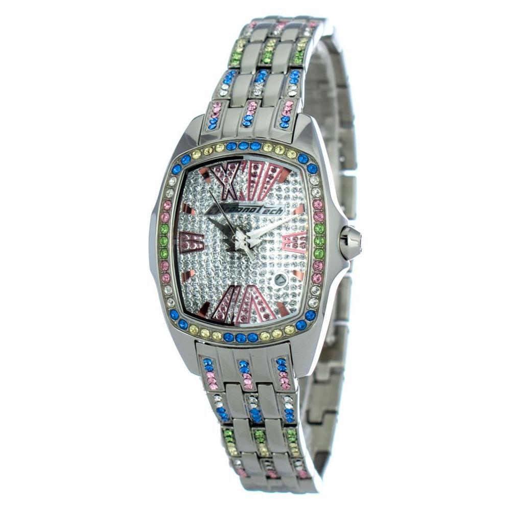 Chronotech Silver Stainless Steel Dress Watch