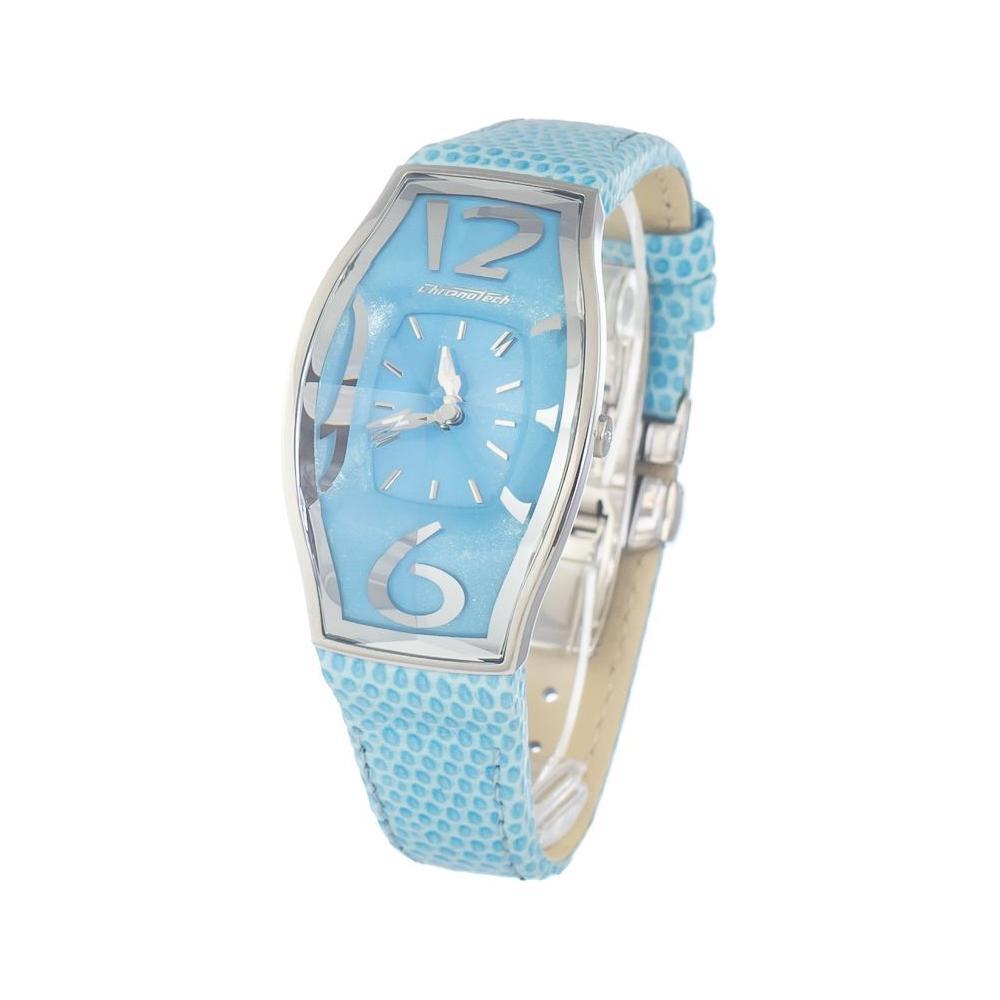 Chronotech Blue Leather Watch