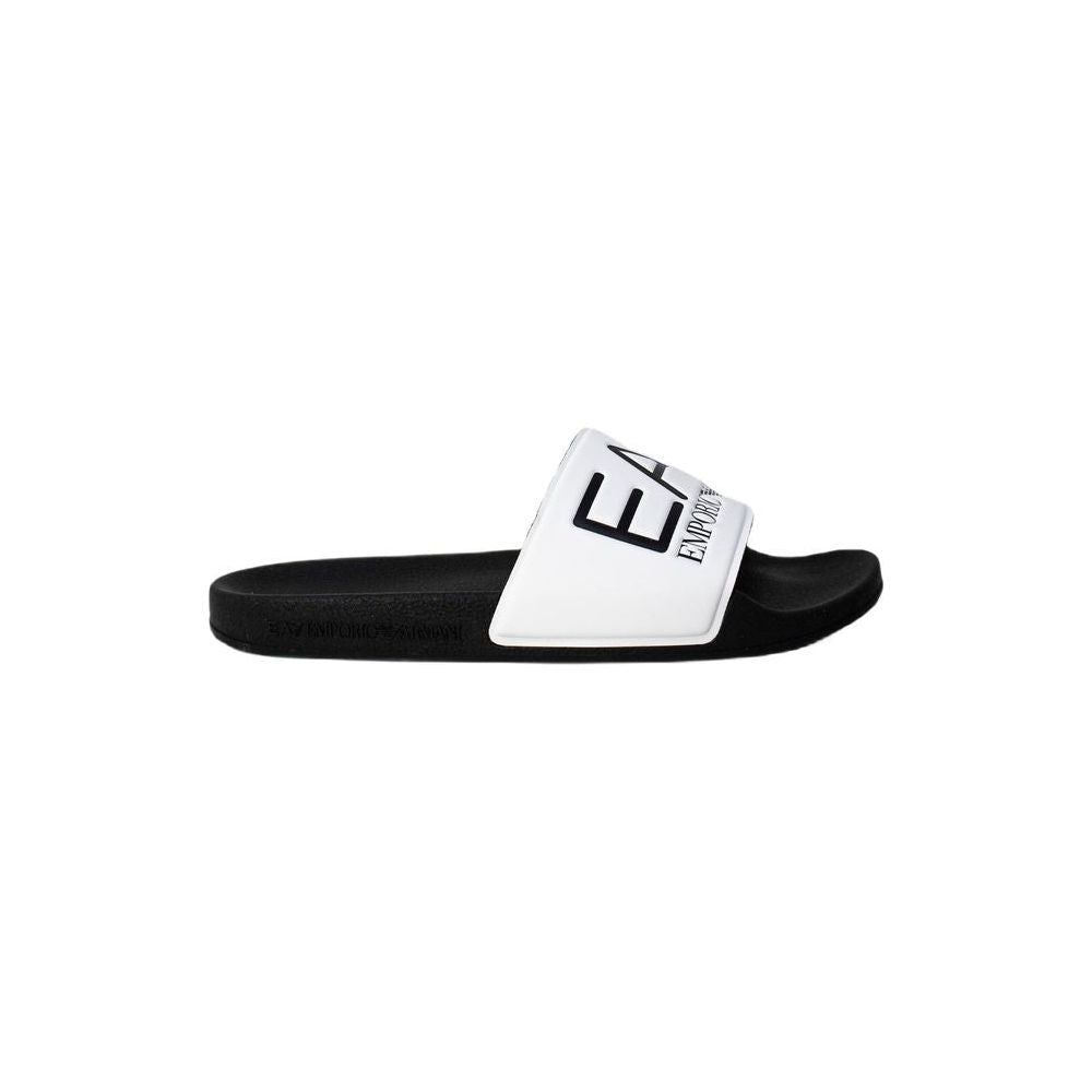 EA7 Emporio Armani Black And White Polyethylene Sandal EA7 Emporio Armani Black