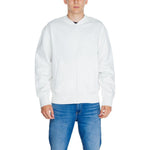 Calvin Klein Jeans White Recycled Cotton Sweatshirt CA-14569700008-IT48 | L