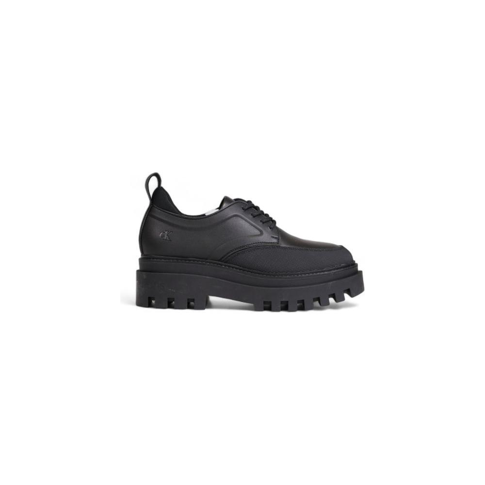Calvin Klein Jeans Black Polyethylene Flat Shoe Calvin Klein Jeans Dark Slate Gray