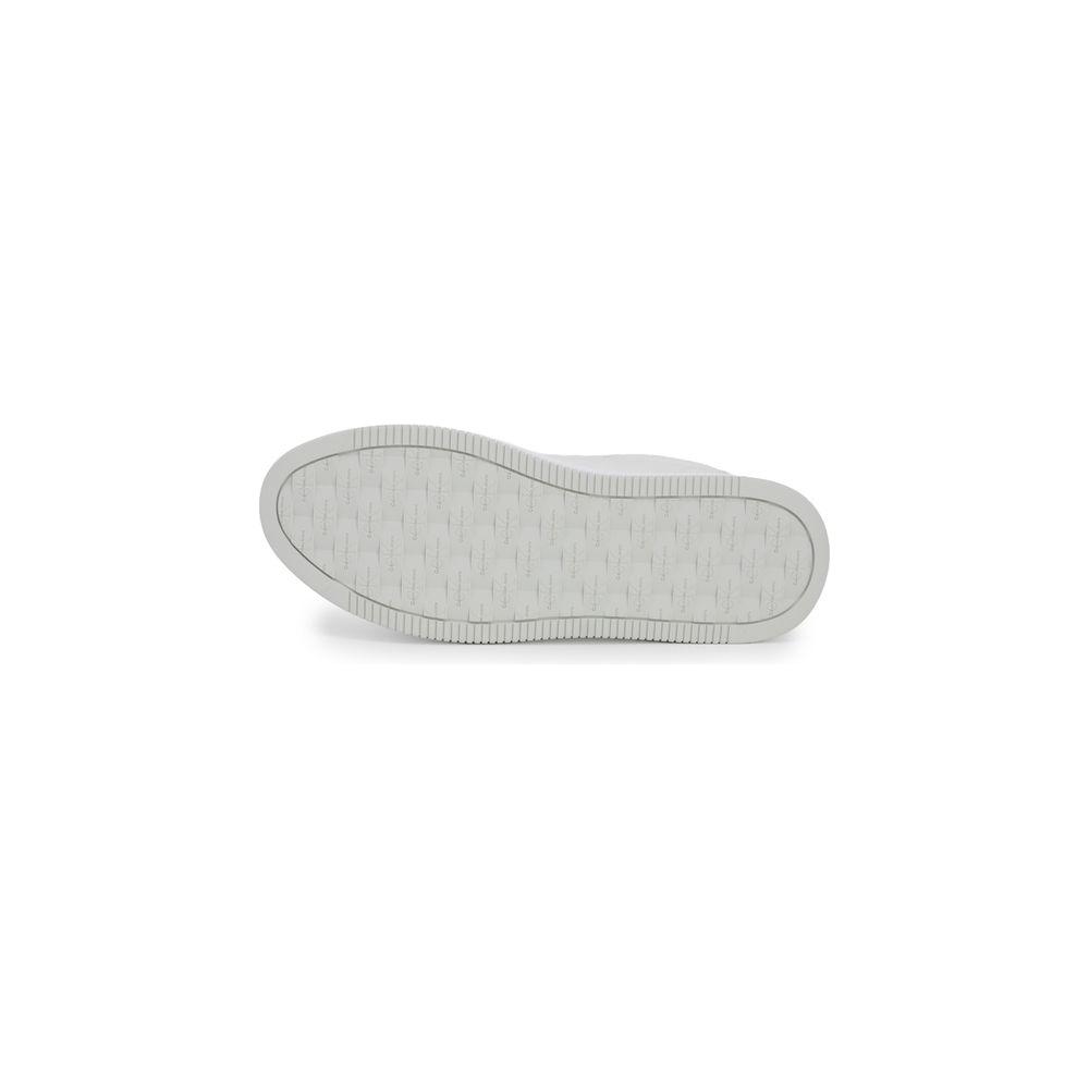 Calvin Klein Silver Leather Sneaker Calvin Klein Light Gray
