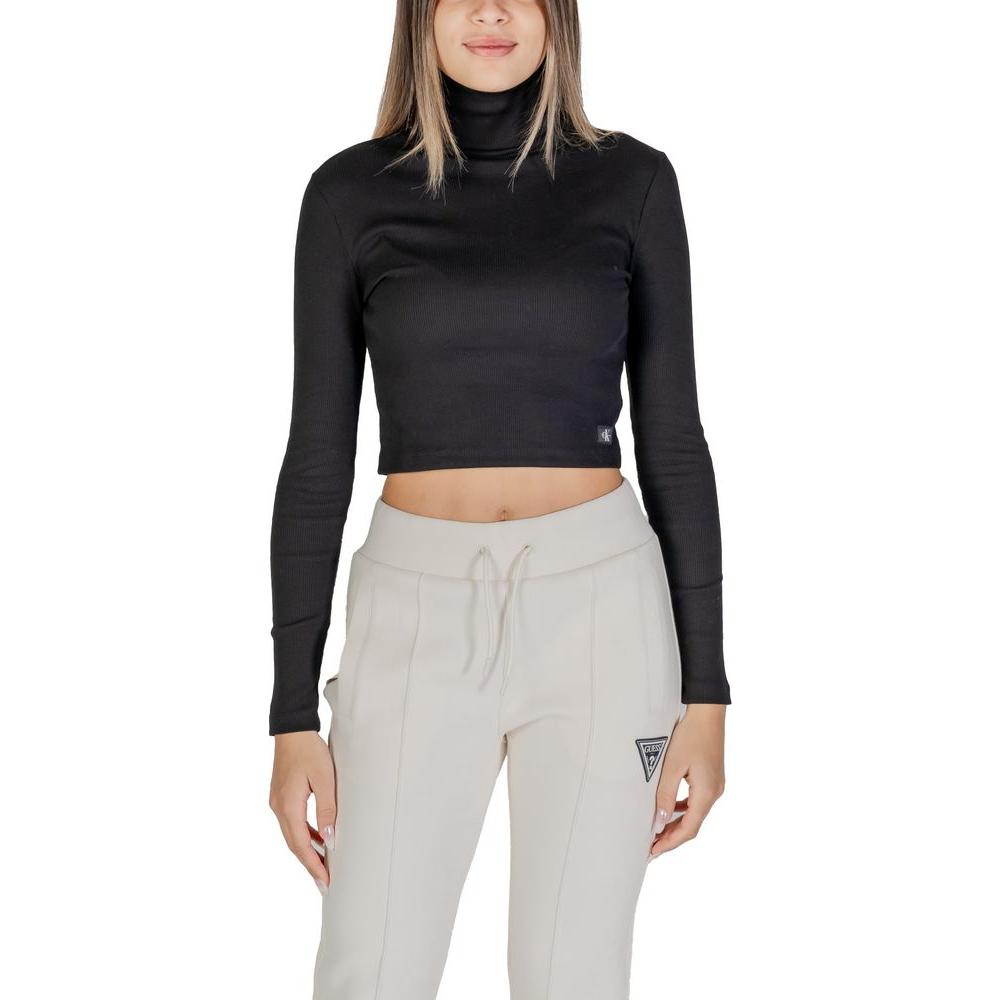 Calvin Klein Jeans Black Cotton Tops & T-Shirt Calvin Klein Jeans Gray