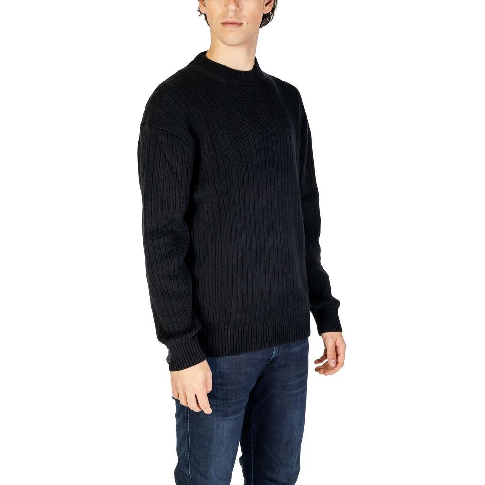 Calvin Klein Jeans Black Cotton Sweater Calvin Klein Jeans Black