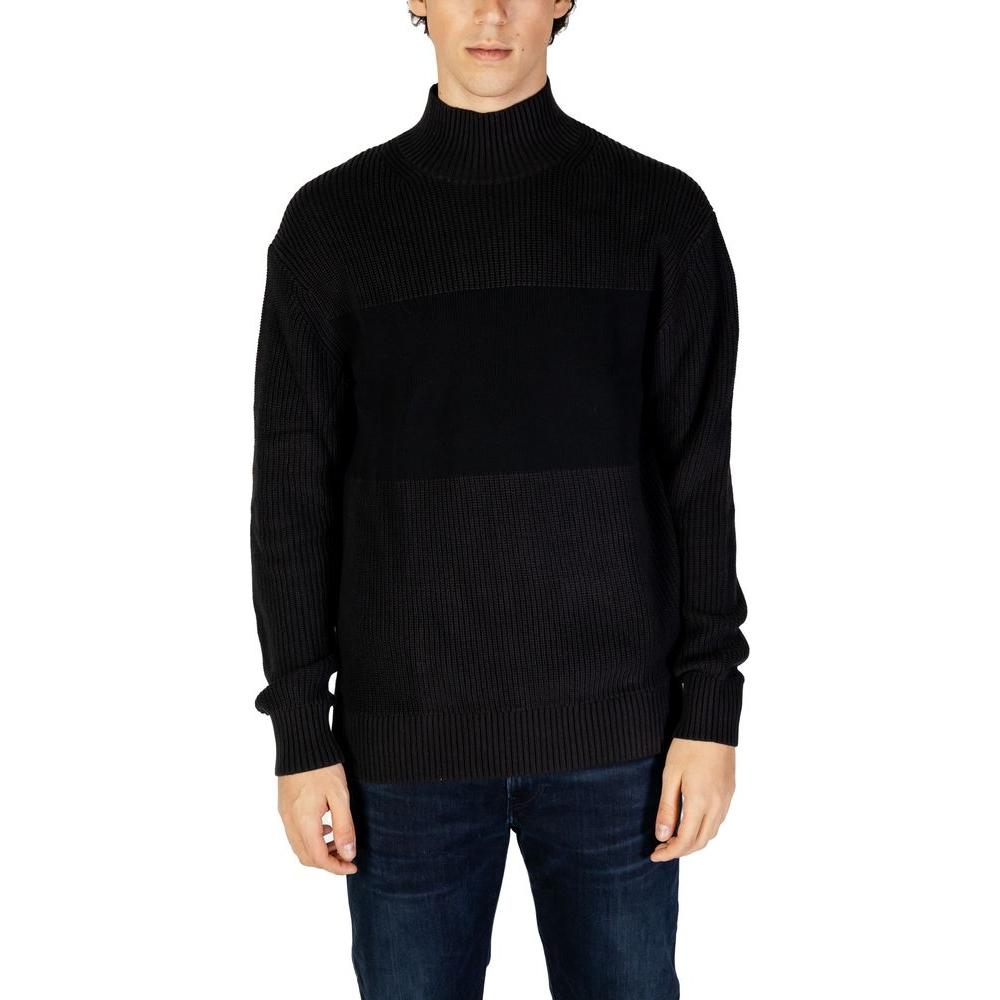 Calvin Klein Jeans Black Cotton Sweater Calvin Klein Jeans Black