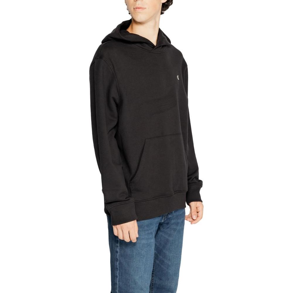 Calvin Klein Jeans Black Recycled Cotton Sweater Calvin Klein Jeans Dark Slate Gray