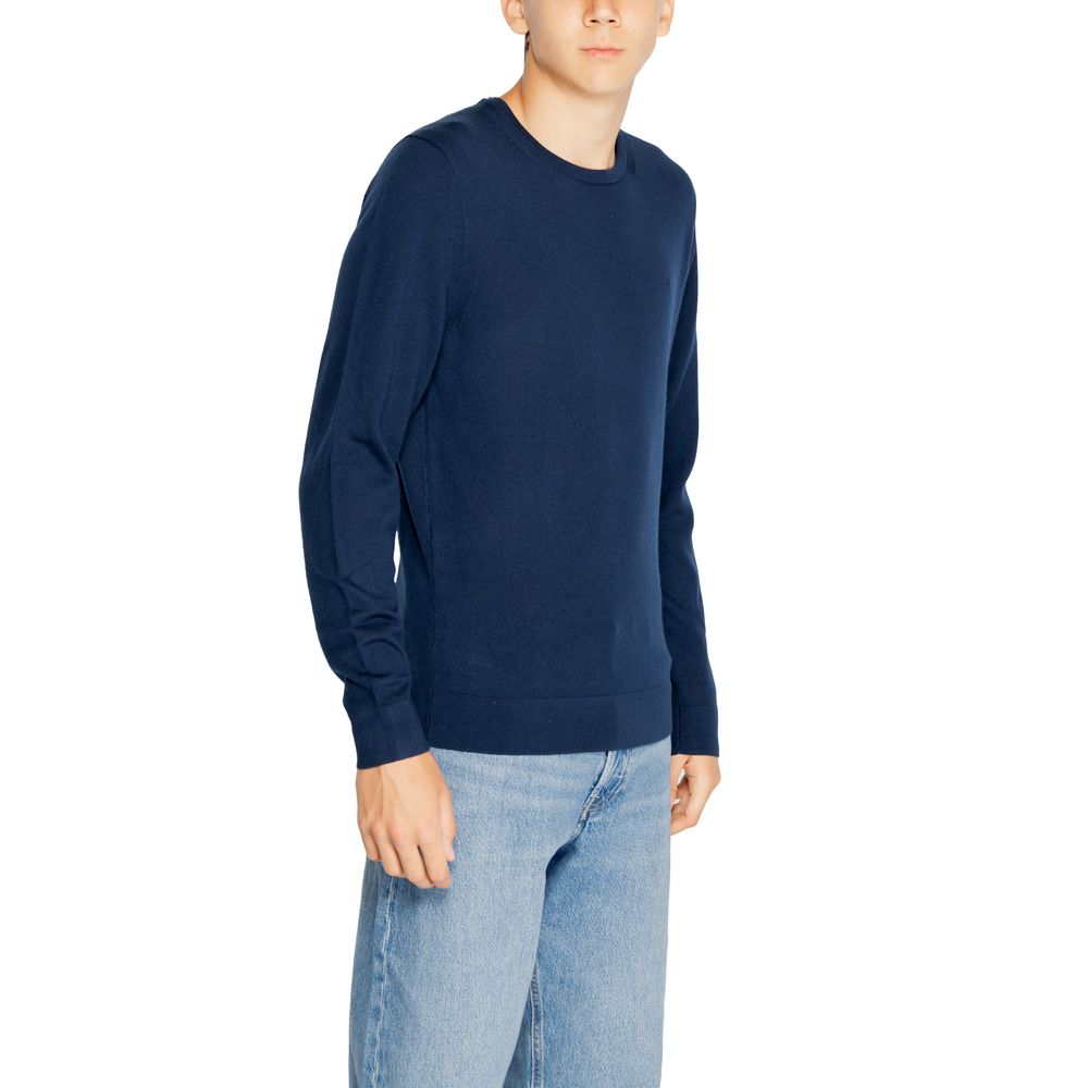 Calvin Klein Blue Recycled Wool Sweatshirt