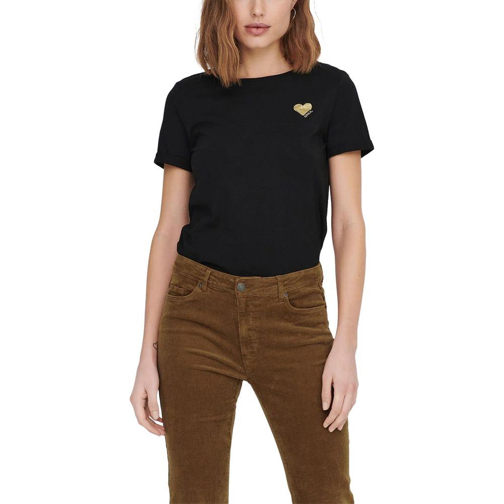 Only Black Cotton Tops & T-Shirt Only Dark Slate Gray