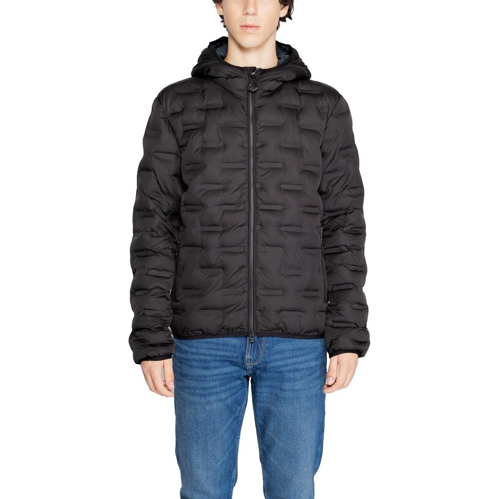 Replay Black Polyester Jacket Replay Dark Slate Gray