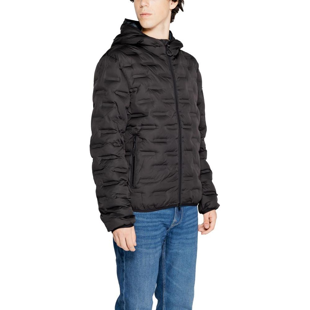Replay Black Polyester Jacket Replay Dark Slate Gray