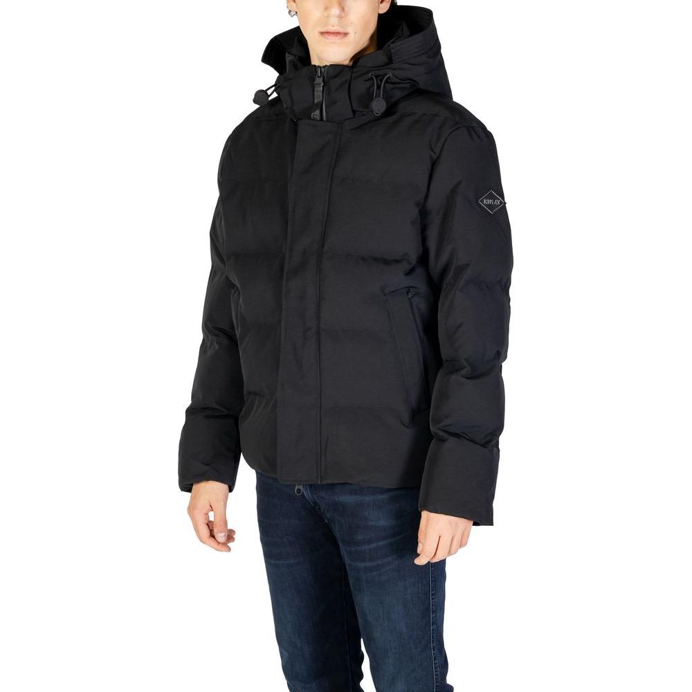Replay Black Polyamide Jacket Replay Dark Slate Gray