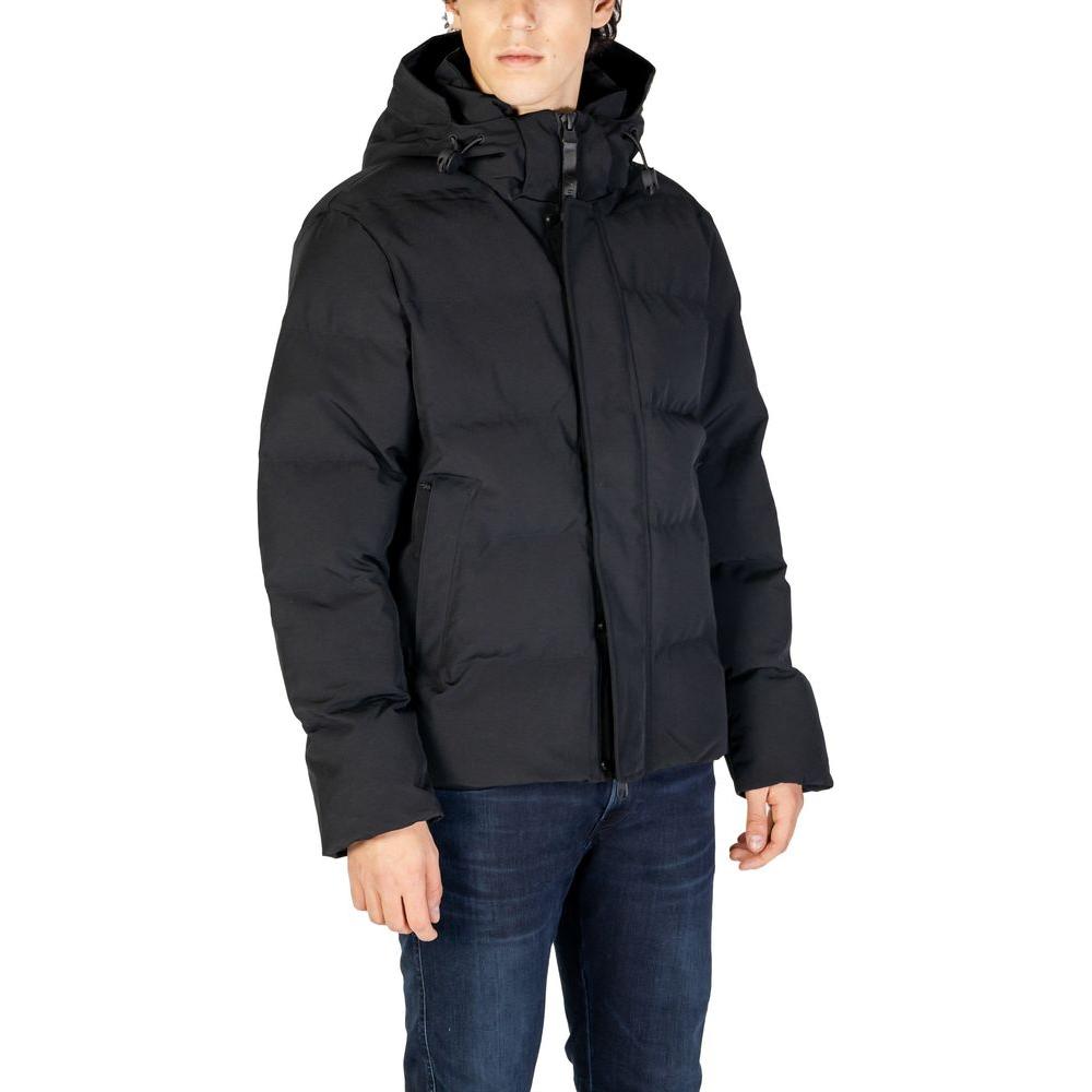 Replay Black Polyamide Jacket Replay Dark Slate Gray