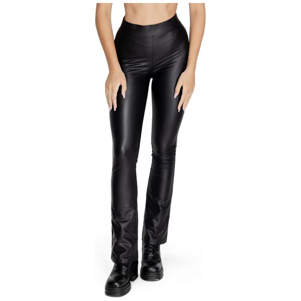 Only Black Polyester Jeans & Pant Only Gray