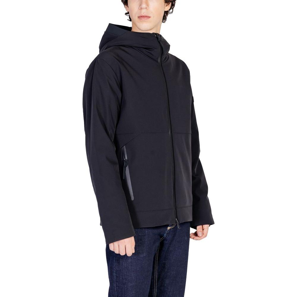 Peuterey Black Polyamide Jacket Peuterey Dark Slate Gray