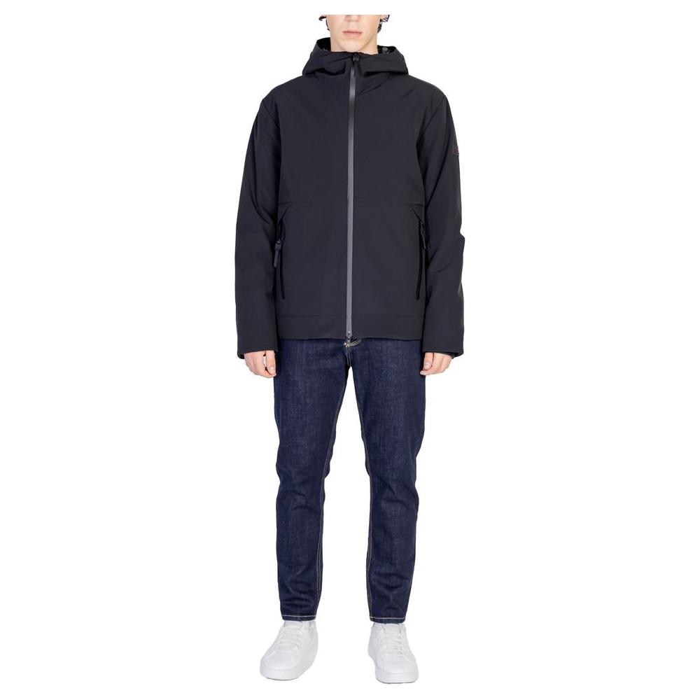 Peuterey Black Polyamide Jacket Peuterey Dark Slate Gray