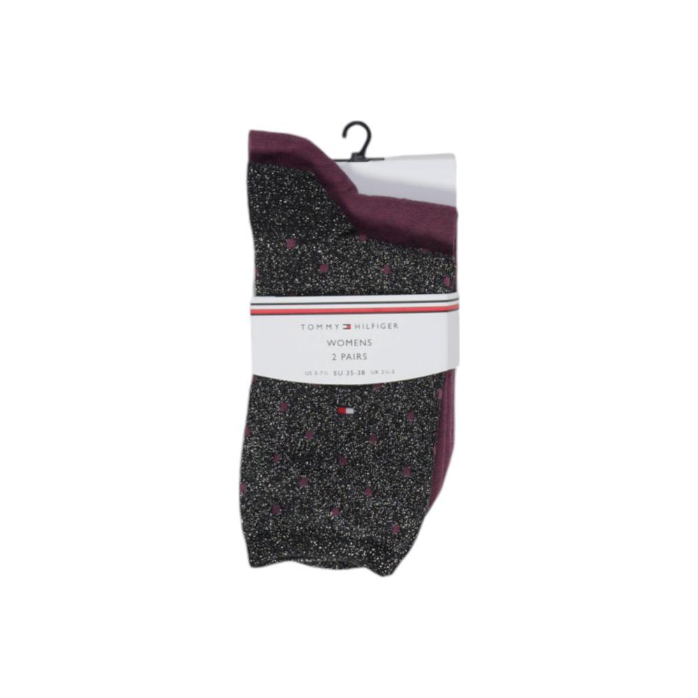 Tommy Hilfiger Black Cotton Tights & Sock Tommy Hilfiger Light Gray
