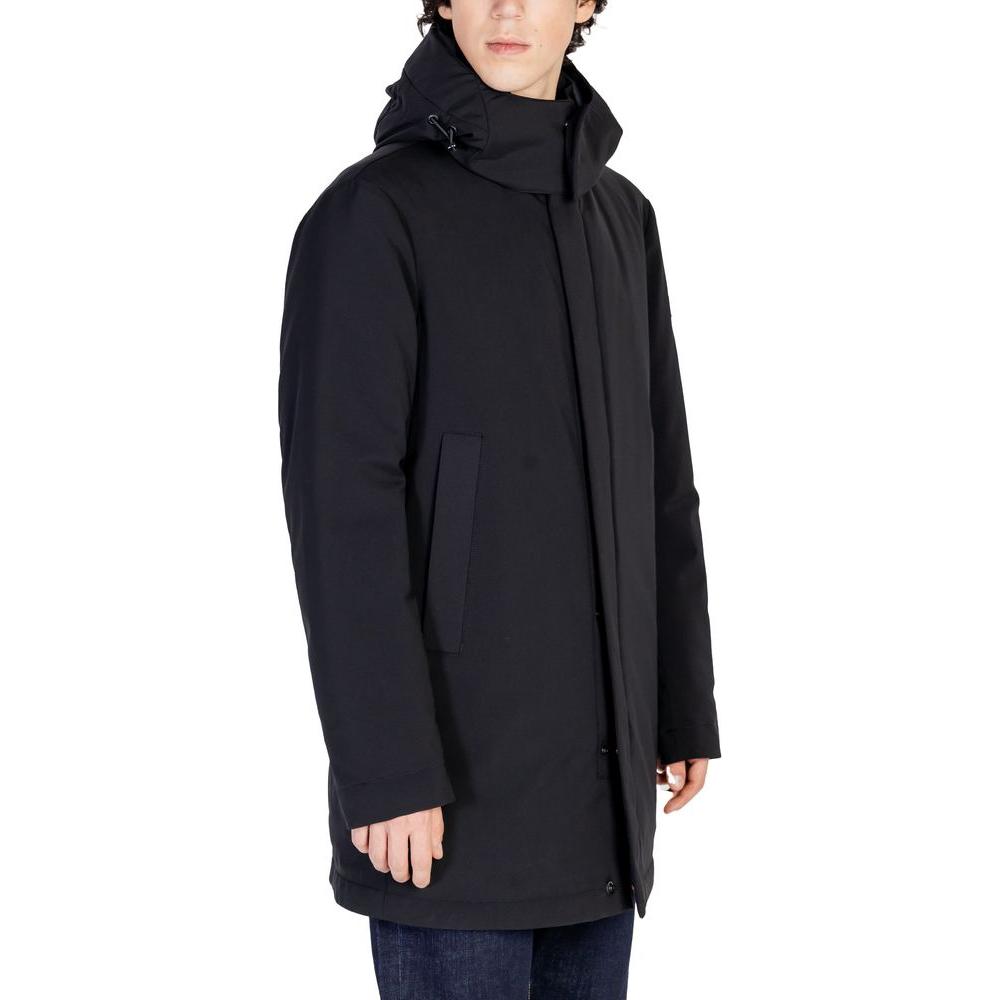 Peuterey Black Polyester Jacket Peuterey Dark Slate Gray