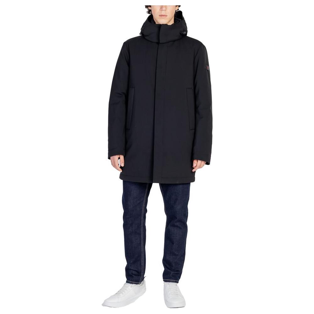 Peuterey Black Polyester Jacket Peuterey Dark Slate Gray