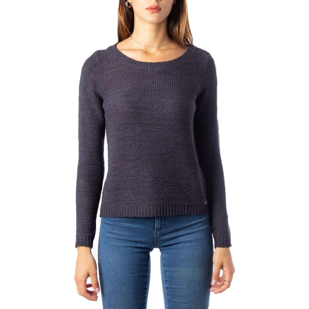 Only Blue Acrylic Sweater Only Dark Slate Gray