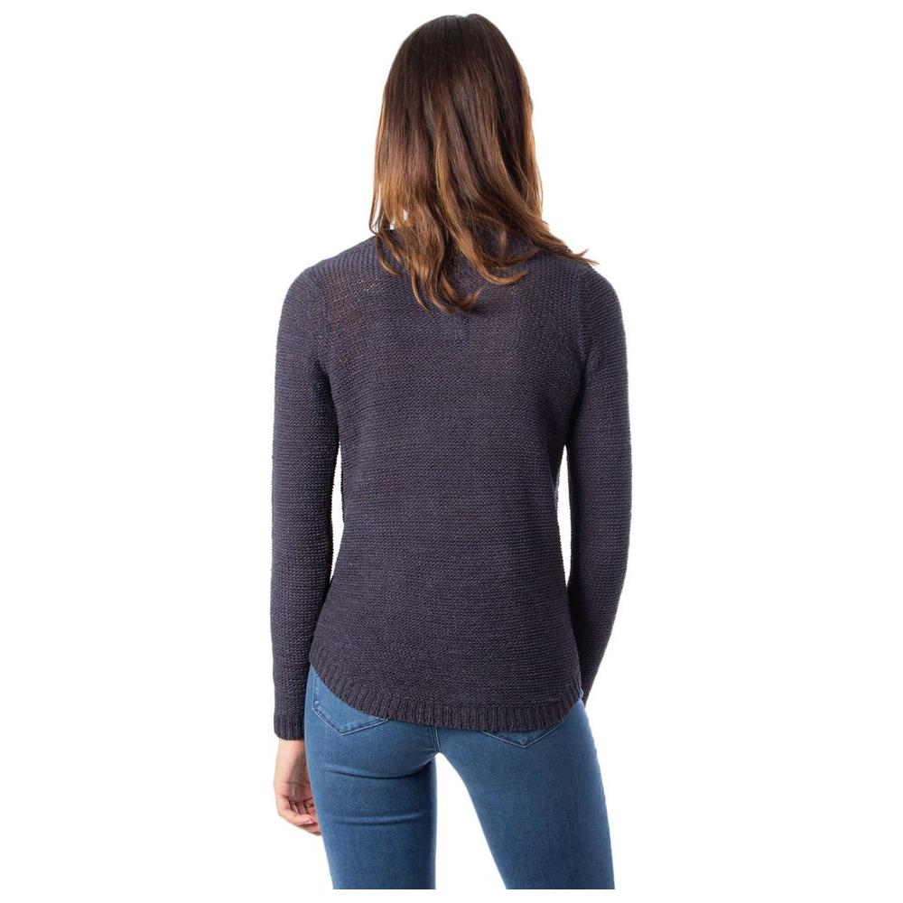 Only Blue Acrylic Sweater Only Dark Slate Gray