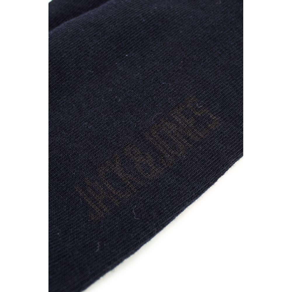 Jack Jones Blue Cotton Sock Jack Jones Black