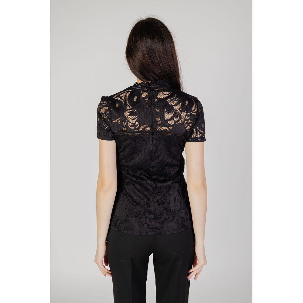 Vila Clothes Black Polyamide Tops & T-Shirt Vila Clothes Black
