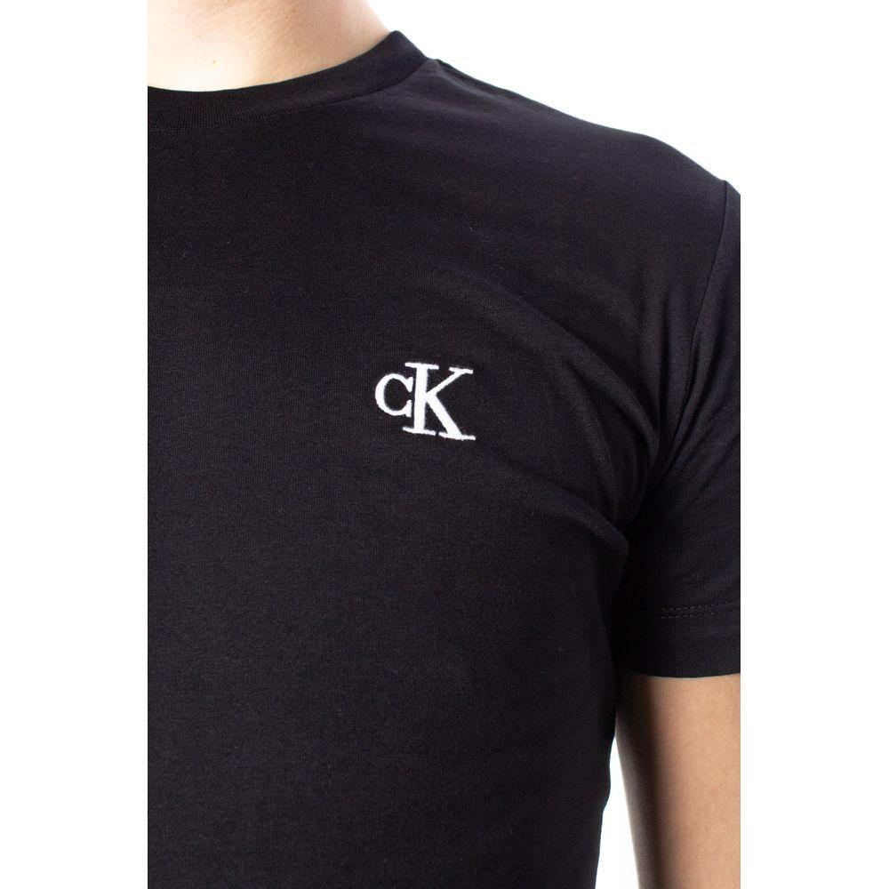 Calvin Klein Jeans Black Cotton T-Shirt Calvin Klein Jeans Black