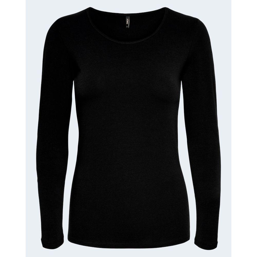 Only Black Cotton Tops & T-Shirt Only Black