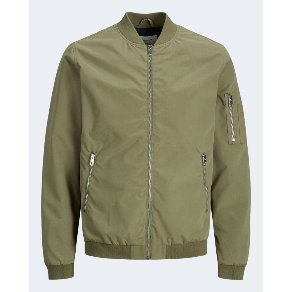 Jack Jones Green Polyester Jacket Jack Jones Dim Gray
