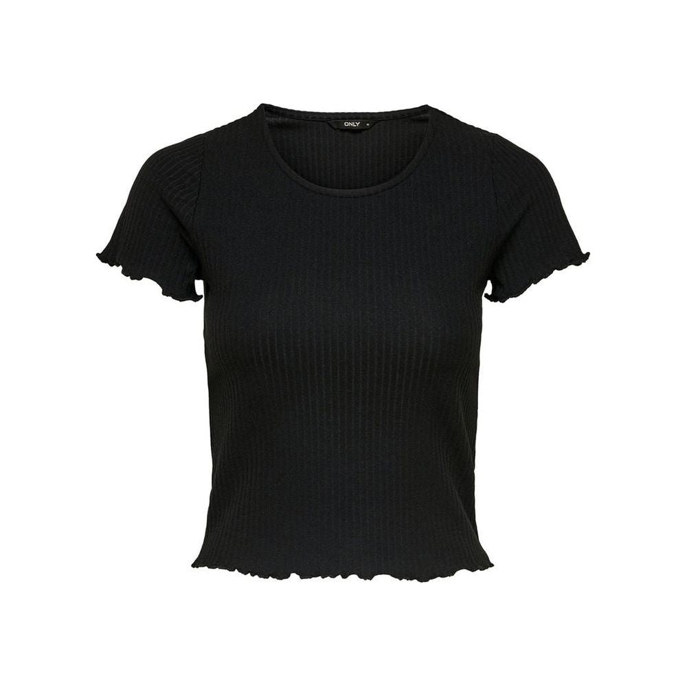 Only Black Polyester Tops & T-Shirt Only Black
