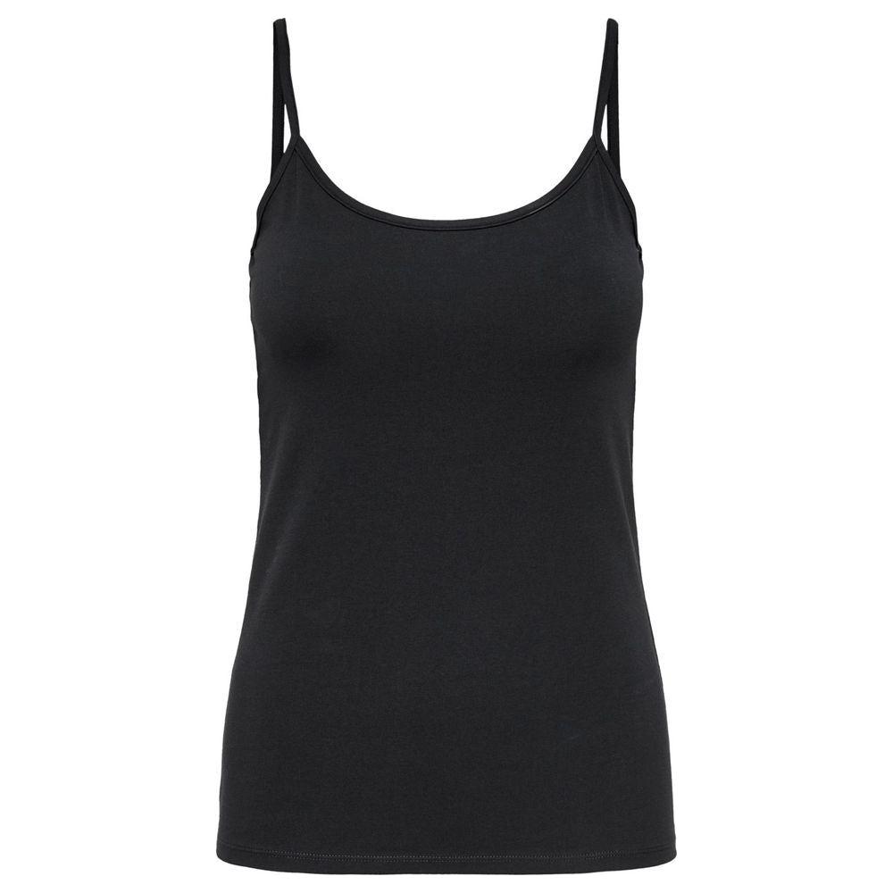 Only Black Cotton Tops & T-Shirt Only Dark Slate Gray