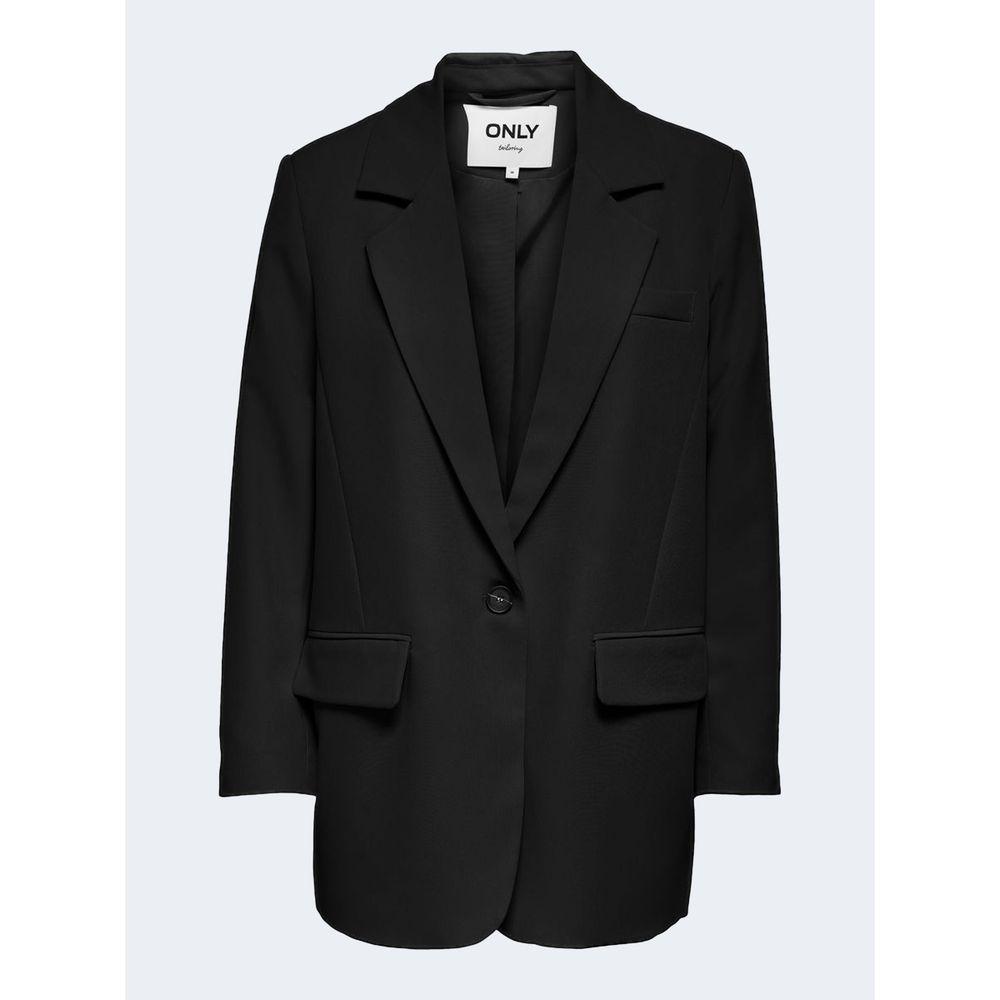 Only Black Polyester Suits & Blazer Only Black
