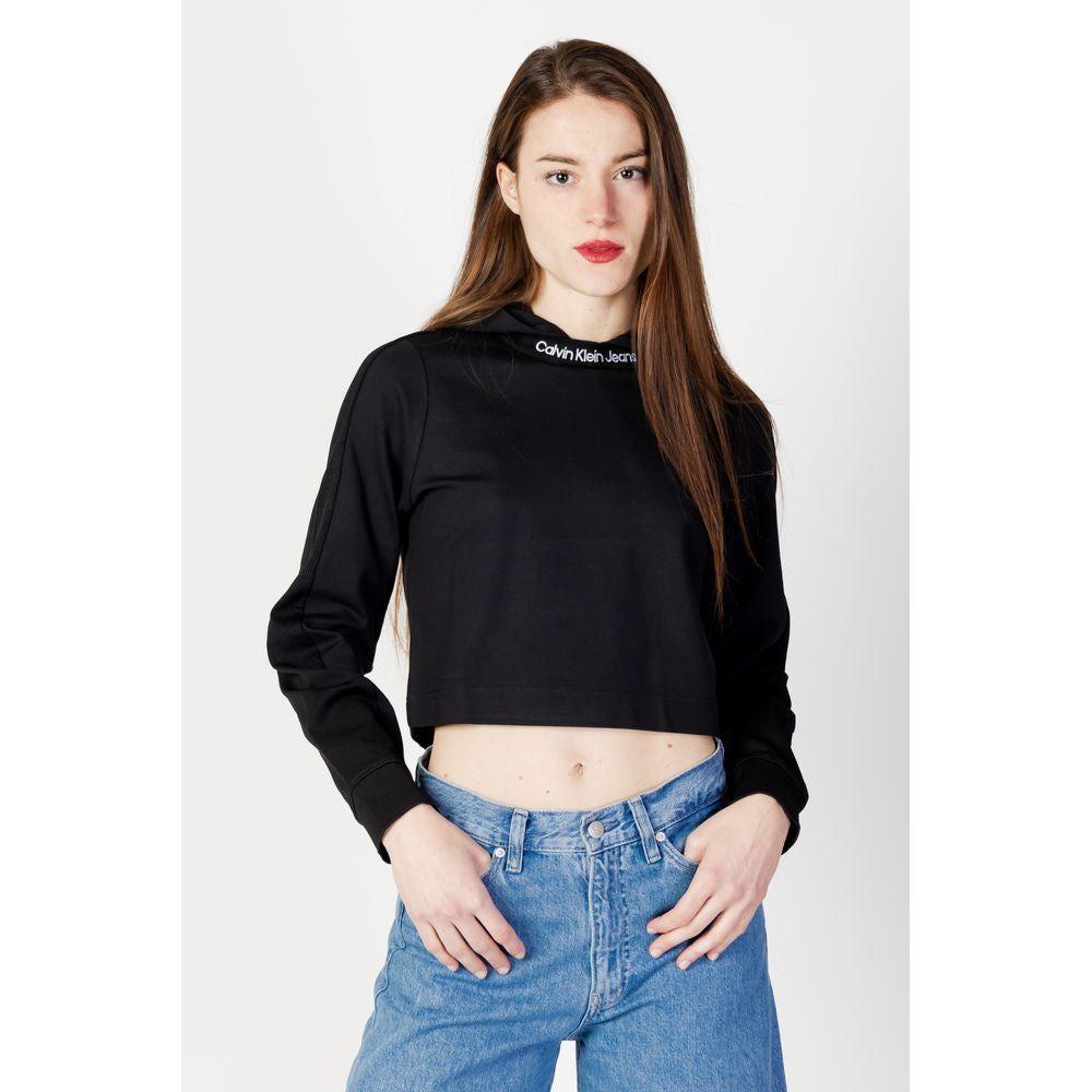 Calvin Klein Jeans Black Viscose Tops & T-Shirt Calvin Klein Jeans Lavender