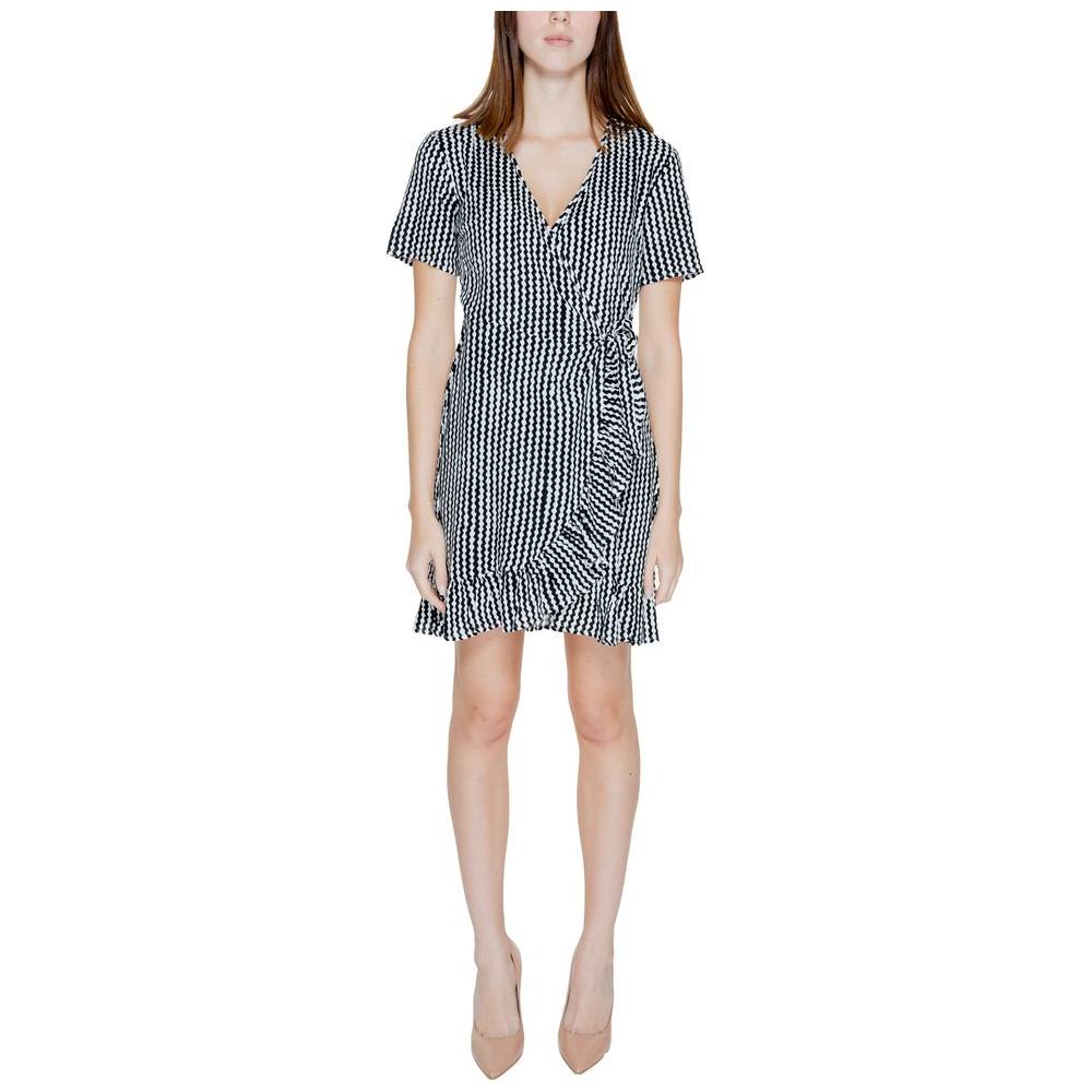 Only Black Viscose Dress Only Gray