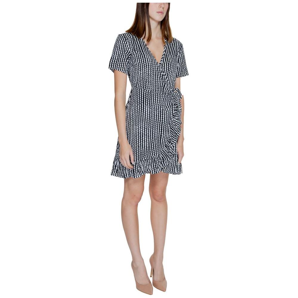 Only Black Viscose Dress Only Rosy Brown