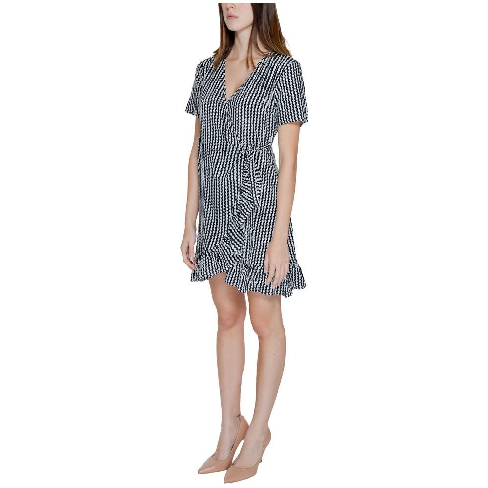 Only Black Viscose Dress Only Rosy Brown