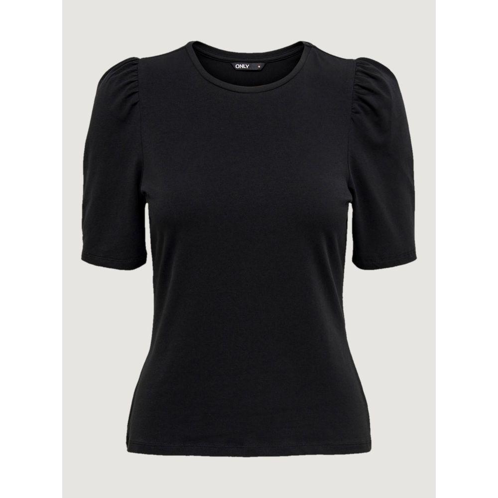 Only Black Cotton Tops & T-Shirt Only Black