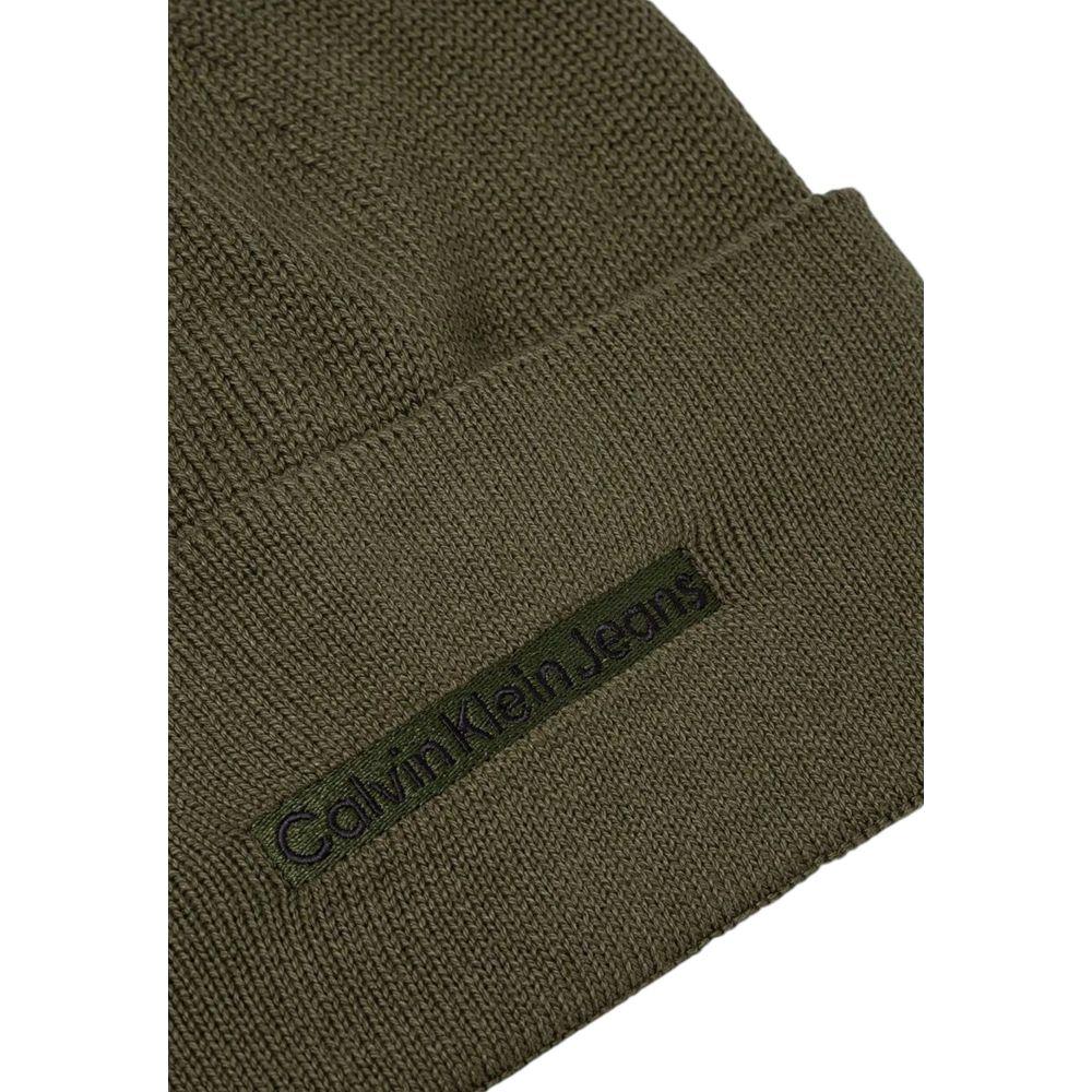 Calvin Klein Jeans Green Cotton Hats & Cap Calvin Klein Jeans Dark Slate Gray