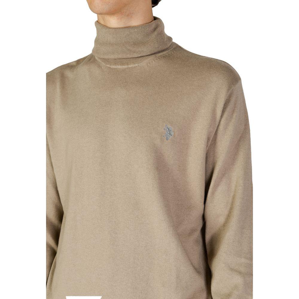 U.S. POLO ASSN. Beige Cotton Sweater U.S. POLO ASSN. Rosy Brown
